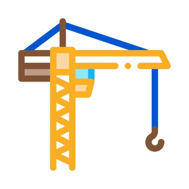 Mühendislik vinci ikon vektörü. Mühendislik vinci işareti. renk sembolü çizimi