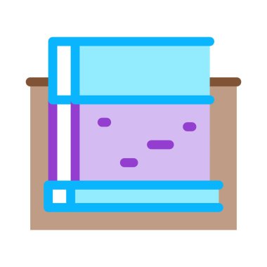 Monolitik temel ikon vektörü. Monolitik tabela. renk sembolü çizimi