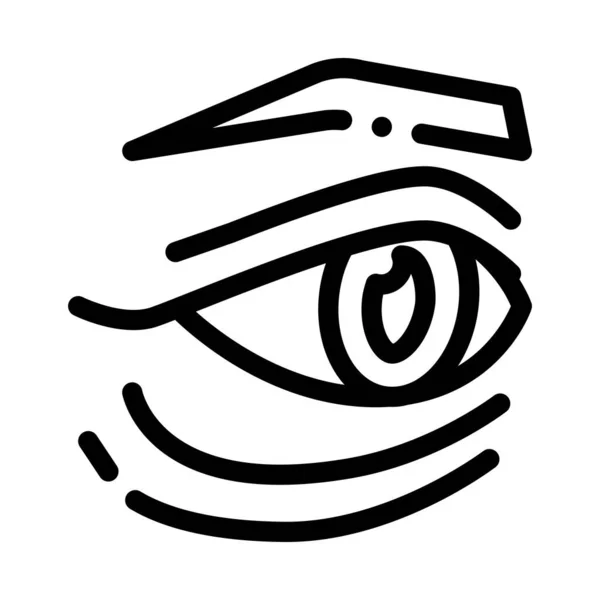 Göz Simgesi Vektörünün Altındaki Torbalar Göz Altı Torbaları Izole Edilmiş — Stok Vektör