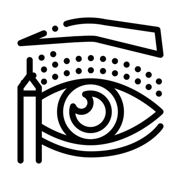 Göz Kapağı Cerrahi Tasarımı Faz Ikonu Vektörü Göz Kapağı Cerrahi — Stok Vektör