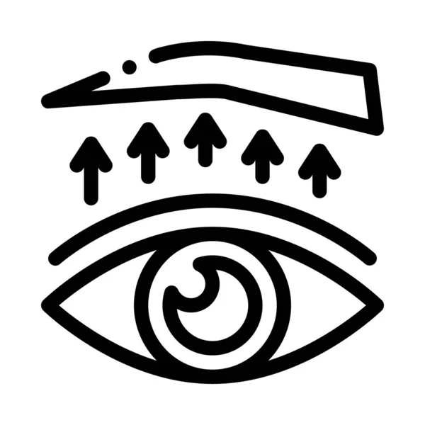 眼睑外科治疗图标向量 眼睑外科治疗标志 孤立等高线符号图解 — 图库矢量图片