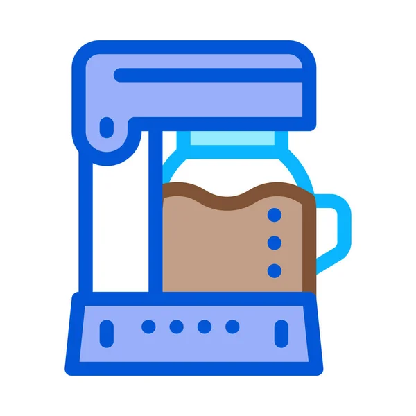 Kaffeemaschinen Symbolvektor Kaffeemaschinen Schild Farbige Symbolabbildung — Stockvektor