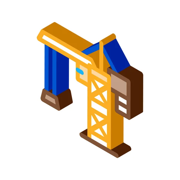 아이콘 벡터를 만들기 크레인 간판을 측광학 크레인 — 스톡 벡터