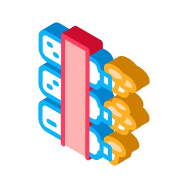 Şişe ikon vektöründen büyüyen mantar. Şişe işaretinden büyüyen izometrik mantar. renk izole edilmiş sembol çizimi