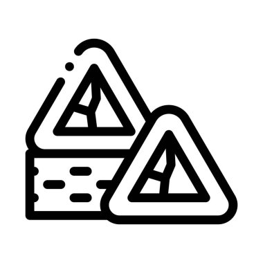 Suşi rulo lezzetli yemek ikonu vektörü. Suşi çok lezzetli bir tabela. izole edilmiş sınır sembolü çizimi