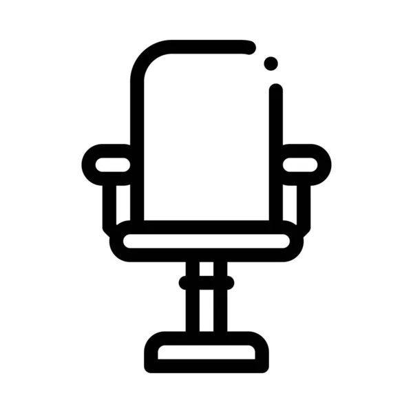 Bureaustoel Icoon Vector Teken Voor Bureaustoel Geïsoleerde Contoursymbool Illustratie — Stockvector