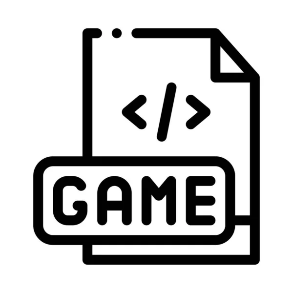 Вектор Ігрового Програмування Знак Кодування Розробки Гри Ізольована Символьна Ілюстрація — стоковий вектор