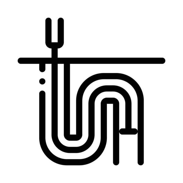 Іконка Обладнання Очищення Зливної Труби Вектор Знак Обладнання Очищення Стоків — стоковий вектор