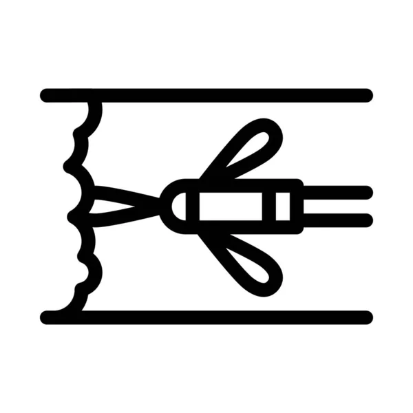 Spruta Dränera Rengöring Ikon Vektor Sprutdräneringsskylt Isolerad Kontur Symbol Illustration — Stock vektor