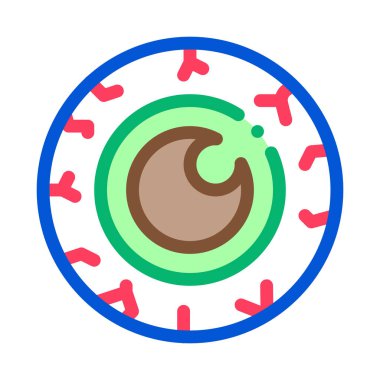 Cadılar Bayramı göz ikonu vektörü. Cadılar Bayramı göz işareti. renk sembolü çizimi