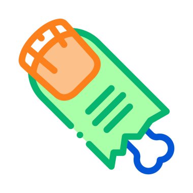 Cadılar bayramı parmak ikonu vektörü. Cadılar bayramı işareti. renk sembolü çizimi