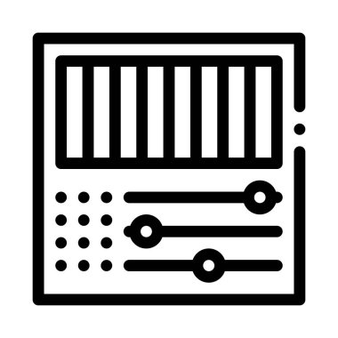 rgb renk simgesi vektörü. rgb renk işareti. izole edilmiş sınır sembolü çizimi