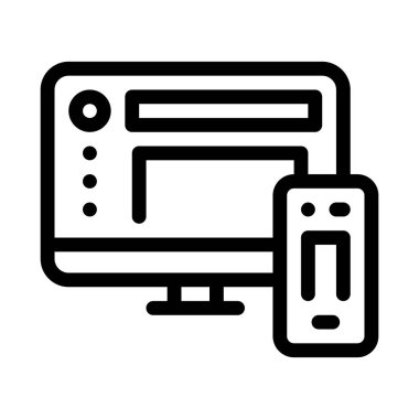 uyarlanabilir resim simgesi vektörü. uyarlanabilir resim işareti. izole edilmiş sınır sembolü çizimi