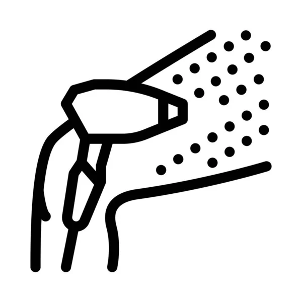 Вектор Лазерної Депіляції Ноги Знак Лазерної Депіляції Ноги Ізольована Символьна — стоковий вектор