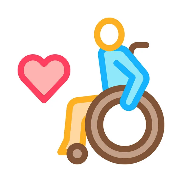 Толерантность Людям Инвалидностью Иконка Вектор Знак Толерантности Инвалидам Цветные Символы — стоковый вектор