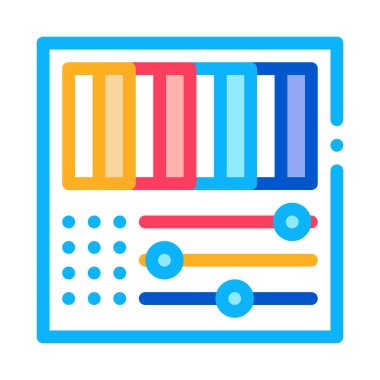 rgb renk simgesi vektör çizimi