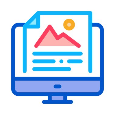 bilgisayar dosyası resim karakteristiği simge vektör çizimi çizimi