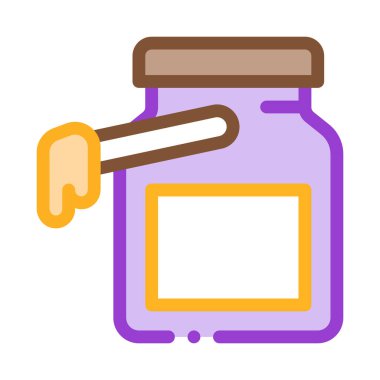 Balmumu şişe ikonu vektör çizimi çizimi