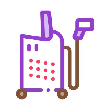 Epilasyon simgesi vektör taslağı çizimi için elektronik ekipman