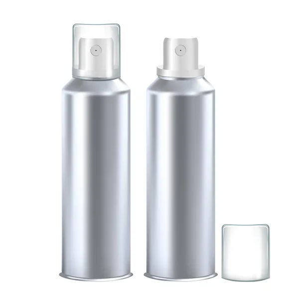 Deodorant Hygienic Product Blank Bottle Set Vector Sammlung Von Deo — Stockvektor