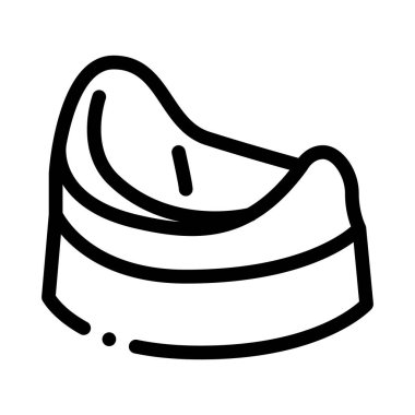 Çocuklar tuvalet ikonu vektörü. Çocuklar tuvalet tabelası. izole edilmiş sınır sembolü çizimi