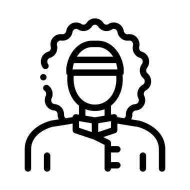 Kutup adamı ikon vektörü. Kutup adamı işareti. izole edilmiş sınır sembolü çizimi