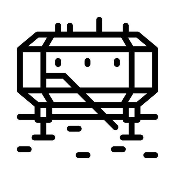 Вектор Піктограми Полярної Станції Знак Полярної Станції Ізольована Символьна Ілюстрація — стоковий вектор