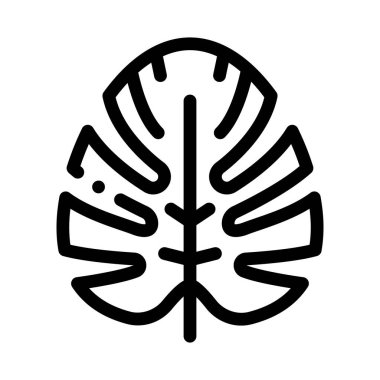 Bitki yaprağı ikonu vektörü. Bitki yaprağı işareti. izole edilmiş sınır sembolü çizimi