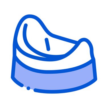 Çocuklar tuvalet ikonu vektörü. Çocuklar tuvalet tabelası. izole edilmiş sınır sembolü çizimi