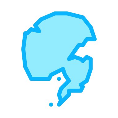 kutup simgesi vektörü yok. Direk işareti yok. izole edilmiş sınır sembolü çizimi