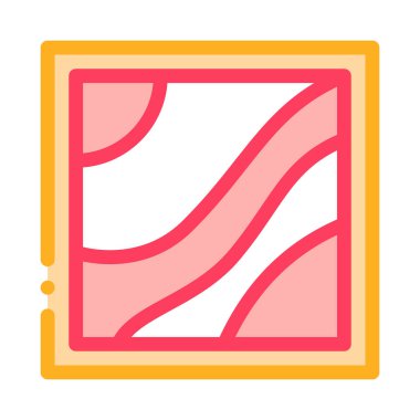 Çok katlı gerilme tavan ikonu vektörü. Çok katlı tavan işareti. izole edilmiş sınır sembolü çizimi