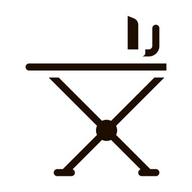 Çamaşır Hizmetleri Ütü Ekipmanı Vektör Hattı Simgesi. Demir ve Etek Kuru Temizleme Servisi, Çamaşır Elbiseleri Piktogram. Çamaşırhane, Kuru Temizleme, Çamaşırhane Çizimleri