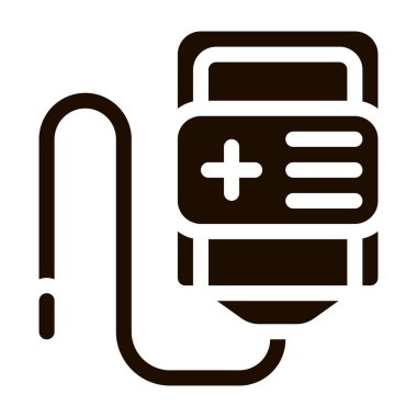 Gönüllüler Şişe Vektör Simgesini Destekliyor. Gönüllüler yardım kuruluşlarını destekliyor, yardım kuruluşlarına yardım ediyor, Pictogram 'ı düşürüyor. People Silhouette Kan Donörü Katılım Çizimi