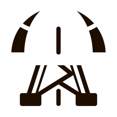 Petrol-Derrick Gezegeni Problem Vektörü Simgesi. Pompa Petrol Kaynağı Çevre Sorunu, Endüstriyel Kirlilik, Kirlilik Piktogramı. Sera Etkisi Katılım İllüstrasyonu