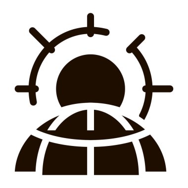 Güneş Gezegeni Problem Vektörü Simgesi Isınıyor. Küresel Isınma Endüstriyel Kirlilik, Kirlenme Piktogramı. Sera Etkisi, İklim Değişikliği Katılımı İllüstrasyonu