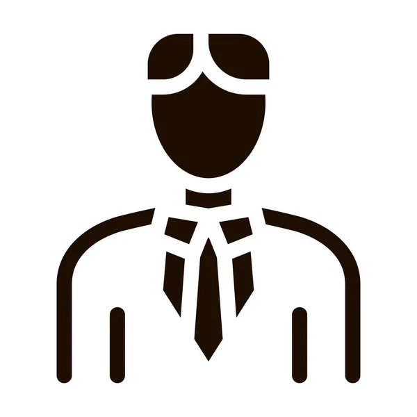 Персонаж Наречений Чоловік Силует Гліф Значок Знак Одружений Наречений Піктограма — стоковий вектор
