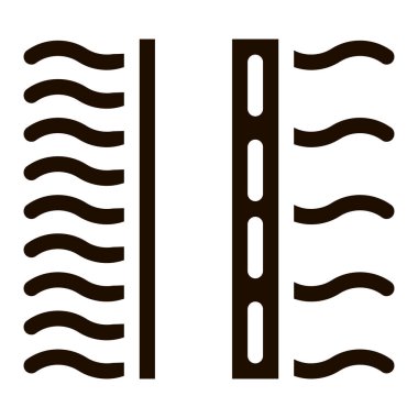 Su arıtma filtresi vektör simgesi simgesi. Filtreleme Sağlıksız Su Tedavi Pictogramı. Çevresel Ekosistem Tesisat Endüstrisi Tek Krom İllüstrasyonu