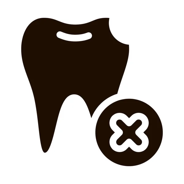 Стоматология Знак Зубного Знака Зубного Знака Кариес Осколки Плохая Зубная — стоковый вектор