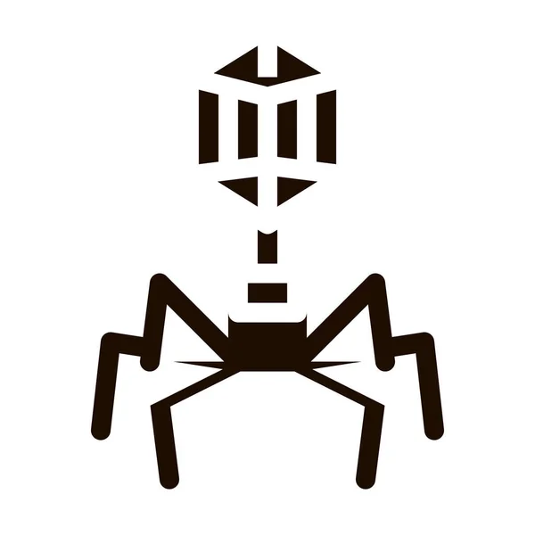 Символ Векторного Знака Вируса Патогена Патогенные Бактерии Пиктограмма Микробов Химический — стоковый вектор