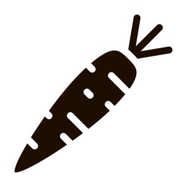 Sağlıklı Gıda Sebze Havuç Vektörü İmza Simgesi. Vejetaryen Biyoloji Tarım Havuç Piktogramı. Organik Doğa Sağlığı Vitamin Beslenme Tek Renkli Çizim