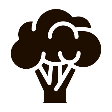 Sağlıklı Gıda Sebze Rapini Vektör İmza Simgesi. Vegan Bio Eco Tarım Rapini Karnabahar Pictogram. Organik Sağlık Vitamini Beslenme Tek Renkli Çizim