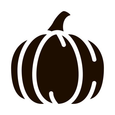 Sağlıklı Gıda Sebze Kabağı Vektör Simgesi. Vejetaryen Biyolojik Tarım Balkabağı Pictogramı. Organik Sağlık Vitamini Beslenme Tek Renkli Çizim