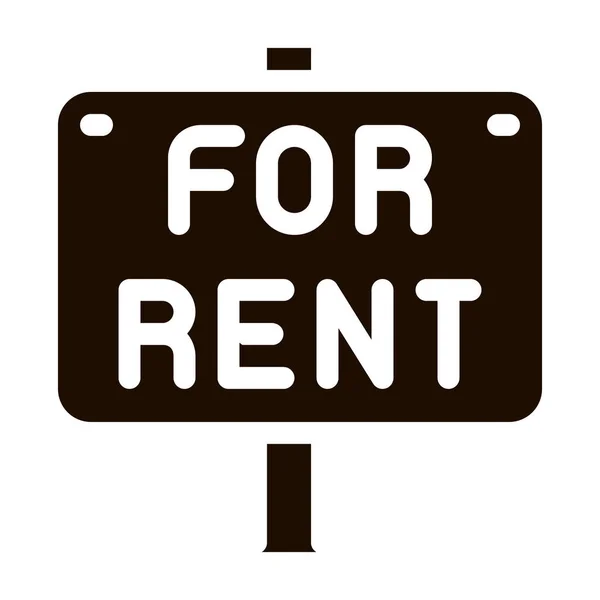 Tablet Real Estate Rent Vector Icon Anúncio Negócios Tablet Rent —  Vetores de Stock