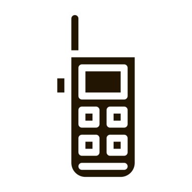 Yükselen GPS Yardımcı Cihaz Dağcılık simgesi. Pusula, Dağ Yön ve Yanan Dağcılık Dağcılık Teçhizat Pictogramı. Contour Illustration