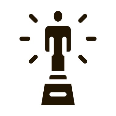 Heykel İnsan Yetenek Simgesi Vektörü. Contour Illustration