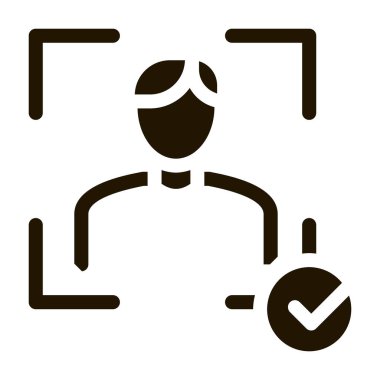 Kazanan İnsan Yetenek Simgesi Vektörü. Contour Illustration