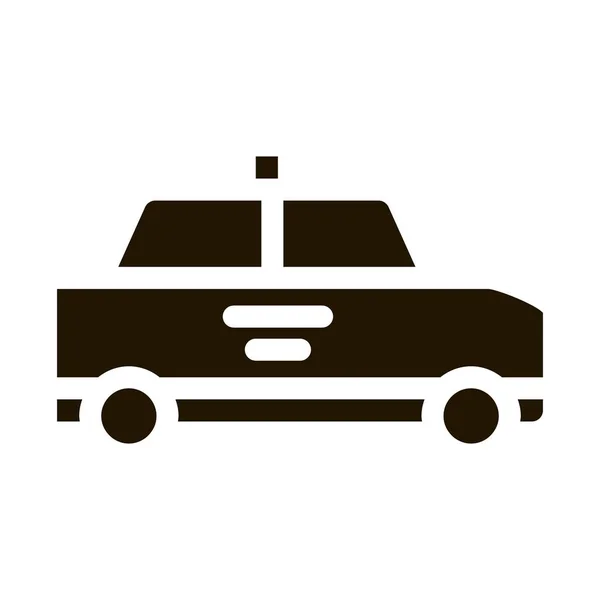 Taxi Car Online Icon Vector Контурная Иллюстрация — стоковый вектор