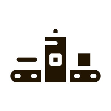 Dökümhane Metalurjik Simge Vektörü. Contour Illustration