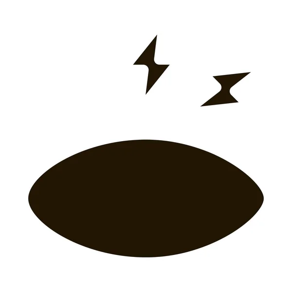 Eye Ache Glyphe Icône Vecteur Eye Ache Sign Illustration Symbole — Image vectorielle