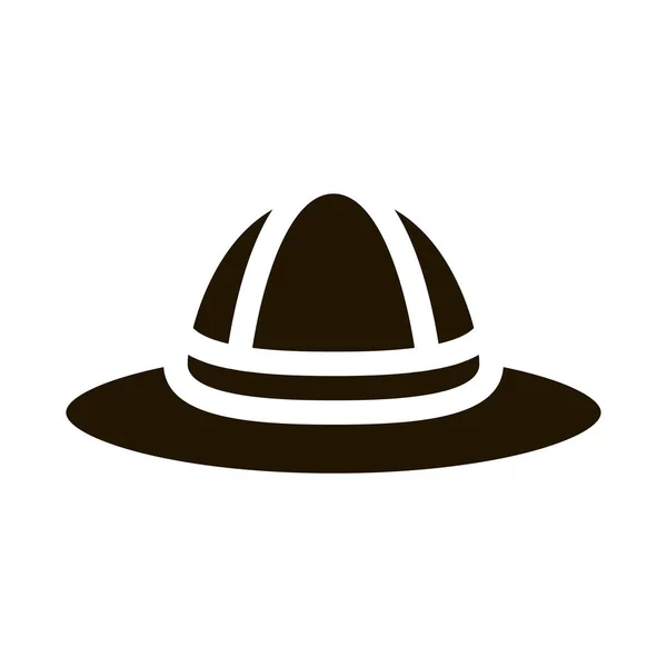 Εικονίδιο Glyph Καπέλο Διάνυσμα Υπογραφή Καπέλου Μεμονωμένη Απεικόνιση Συμβόλων — Διανυσματικό Αρχείο